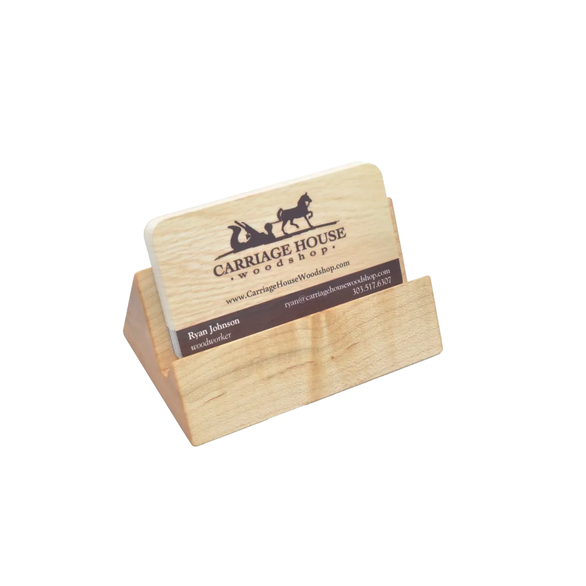 BCH003 Maple Business Card Holder
