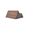 Back of walnut business card holder