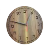 Book-matched Walnut Clock