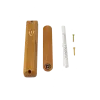 Cherry Wood Mezuzah Case Open Front